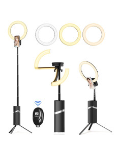 Anillo de Luz Selfie iyesku 25cm con Trípode 193cm LED