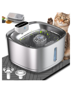 Fuente de Agua Inalámbrica PetFeeder Pro 3.2L Acero Inoxidable