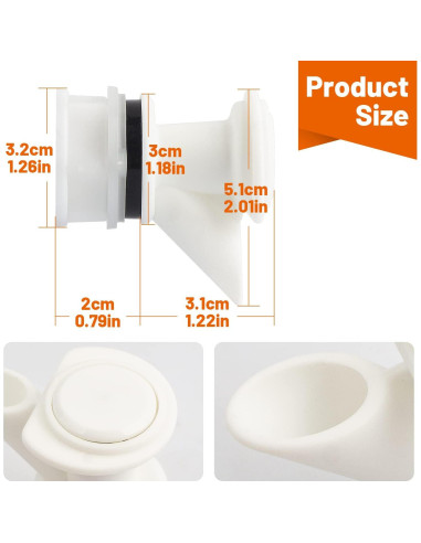 Grifo de Reemplazo Omoojee para Enfriadores Igloo 3 Paquetes