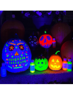 Juego de Pintura Acrílica Fluorescente Milo 6 Colores 4 oz 2