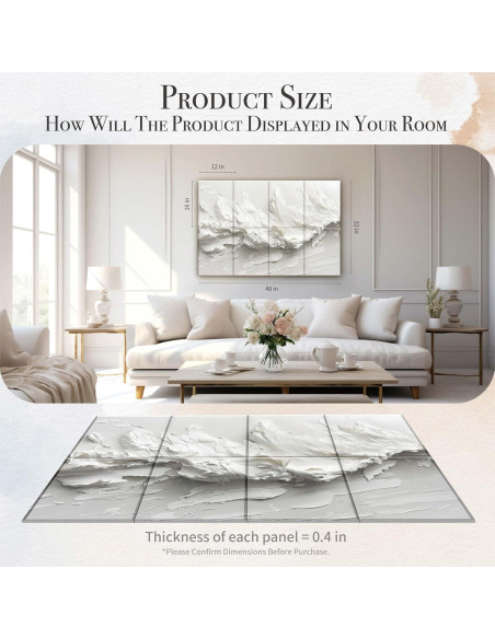 Paneles Acústicos Decorativos 121.92x81.28cm Tormenta Silenciosa