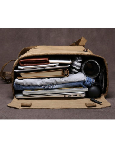 Mochila de Lona XINCADA 45x29x15cm para Laptop Unisex