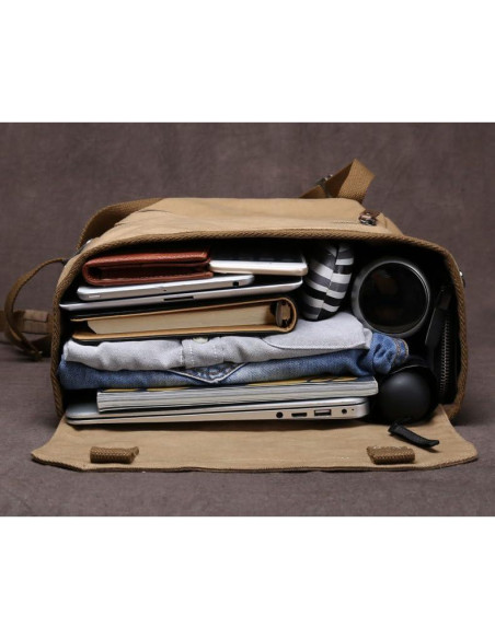 Mochila de Lona XINCADA 45x29x15cm para Laptop Unisex