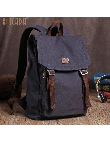Mochila de Lona XINCADA 45x29x15cm para Laptop Unisex