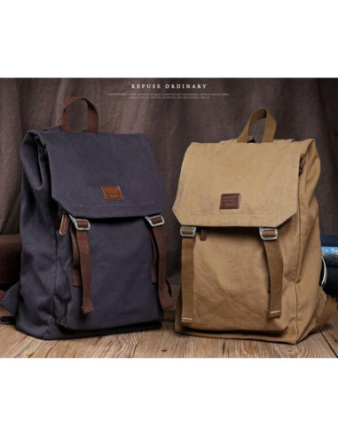 Mochila de Lona XINCADA 45x29x15cm para Laptop Unisex