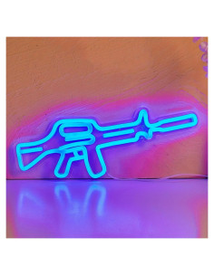 Luz de Neón LED Gun Cusgazy Azul 36.2x13.5 cm USB