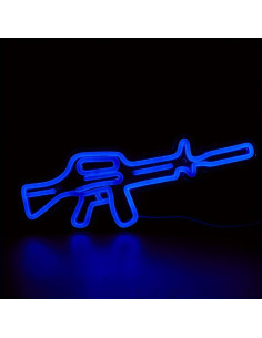 Luz de Neón LED Gun Cusgazy Azul 36.2x13.5 cm USB 2