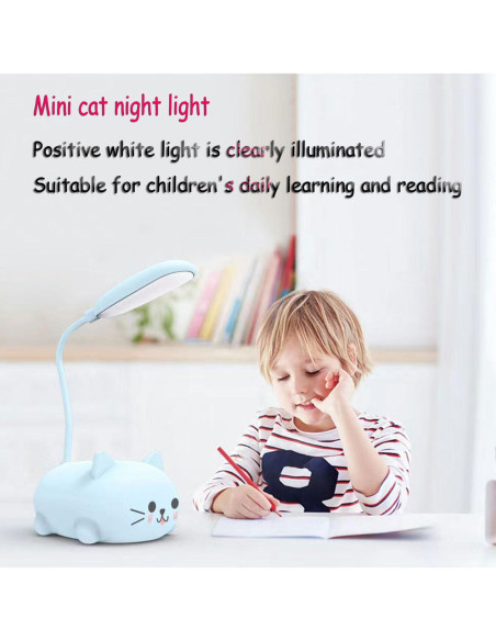 Lámpara de Escritorio LED Genyerl GY-Gato Plegable USB 3W