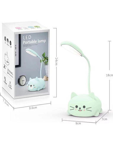 Lámpara de Escritorio LED Genyerl GY-Gato Plegable USB 3W