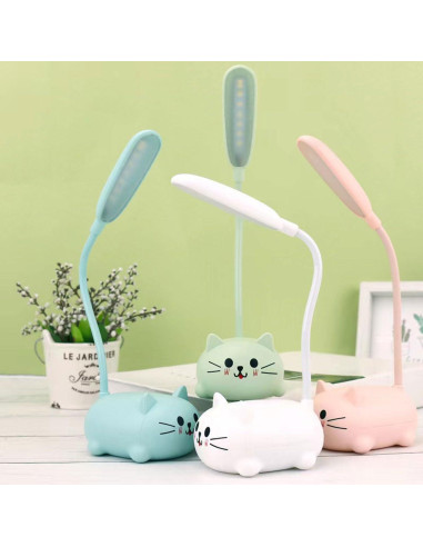 Lámpara de Escritorio LED Genyerl GY-Gato Plegable USB 3W