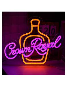 Luz de Neón Vinray Crown Royal 40.64x30.48cm LED Decorativa