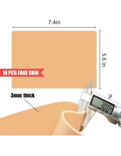Piel de Tatuaje Práctica 3mm TONBAO - 10 Piezas 18.8x14.2 cm 2