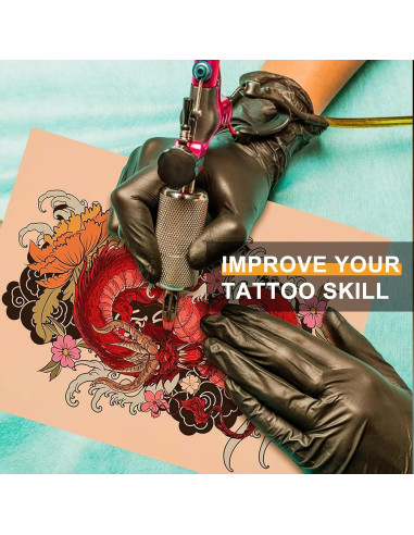 Piel de Tatuaje Práctica 3mm TONBAO - 10 Piezas 18.8x14.2 cm