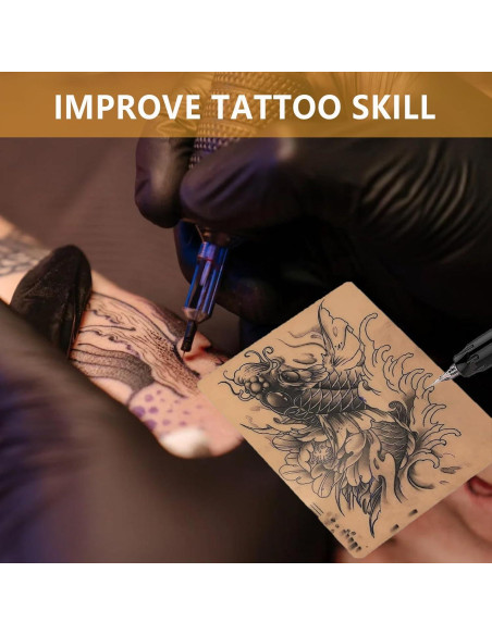 Piel de Tatuaje Práctica 3mm TONBAO - 10 Piezas 18.8x14.2 cm