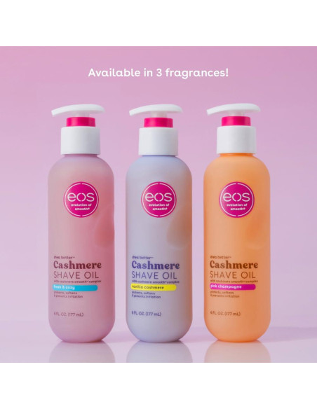 Aceite de Afeitar eos Cachemira 177 ml - Hidratante y Calmante
