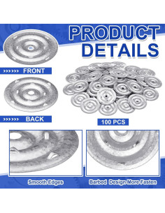Placas de Aislamiento para Tejados Shimeyao 100 Pcs 60 mm 2