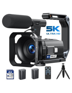 Cámara de Video Camcorder 5K 56MP CAMWORLD con WiFi y Pantalla Táctil