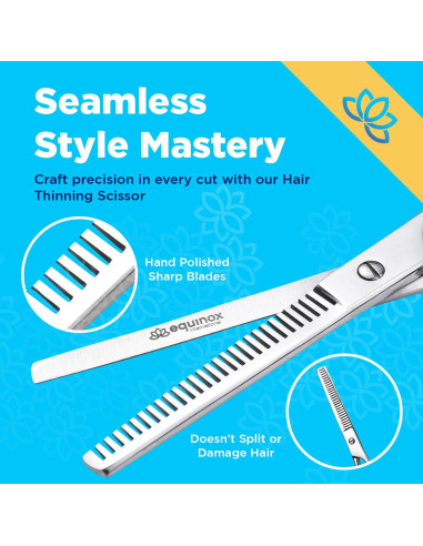Juego de Tijeras de Corte de Cabello Equinox 6.5" Profesional