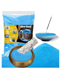 Arena Azul Fina 425 g para Artesanías y Jardines Zen - ARENAFLUJO