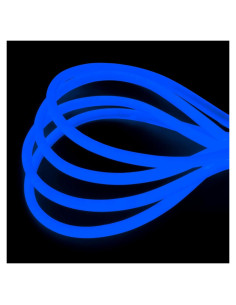Tira de Luz Neón LED LAMPHOME 5.49M Azul Impermeable 120 LEDs
