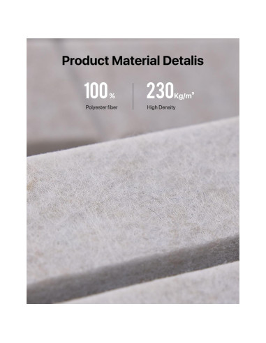 Paneles Acústicos Autoadhesivos Soundsbay Ladrillo Beige 12 Pzas