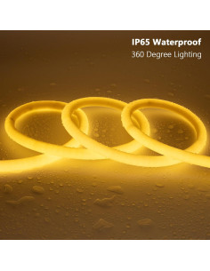 Tira LED Neón 24V 16.4ft IP65 ZHONG YI Blanco Cálido 3000K 2