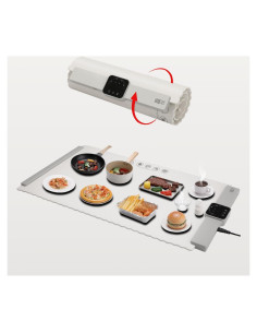 Bandeja Calentadora Eléctrica BTUP 66x39cm 5 Temperaturas Crema