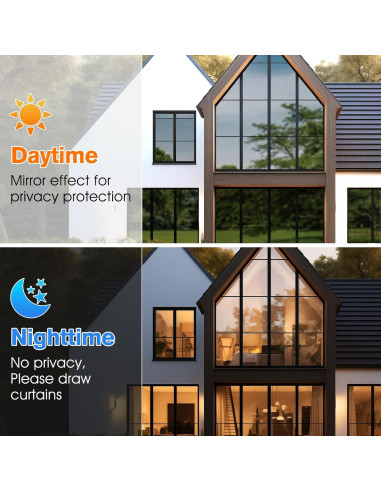 Película de Privacidad Haton 44.5x200cm, Control UV y Calor