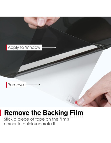 Película de Privacidad Haton 44.5x200cm, Control UV y Calor