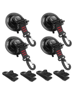Ancla de Ventosa Vashly 4pcs Alta Resistencia 31.75kg