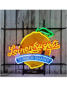 Cartel de Neón Leinenkugel's Wisconsin 20x24 Pared Pub 2