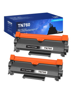 Cartuchos de Tóner Compatible S SKSTYLE TN760 Negro 2 Pack