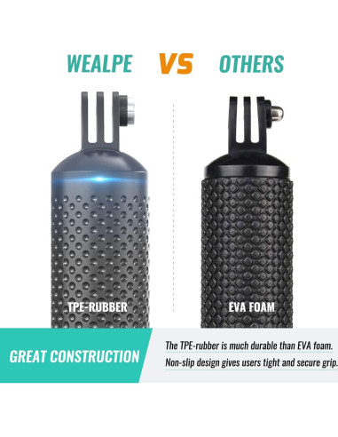 Agarradera Flotante Impermeable Wealpe para GoPro y DJI Osmo