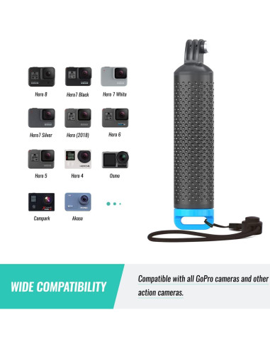 Agarradera Flotante Impermeable Wealpe para GoPro y DJI Osmo