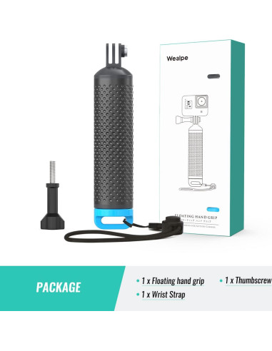Agarradera Flotante Impermeable Wealpe para GoPro y DJI Osmo