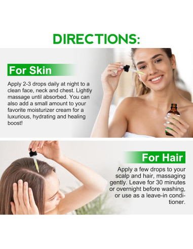 Aceite de Moringa Puro 60ml FSLHCY - Hidratante Facial y Capilar