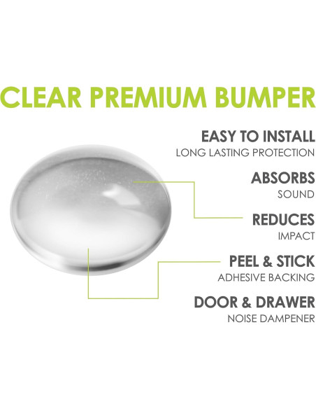 Bumpers Transparentes Slipstick 20 Piezas 1.27 cm Silicona