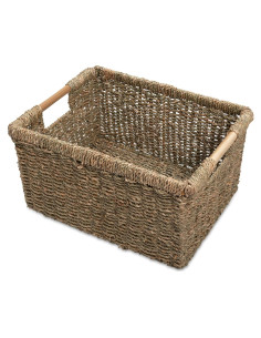 Cesta de Almacenamiento de Mimbre VATIMA 36.8x26.2x19.1cm