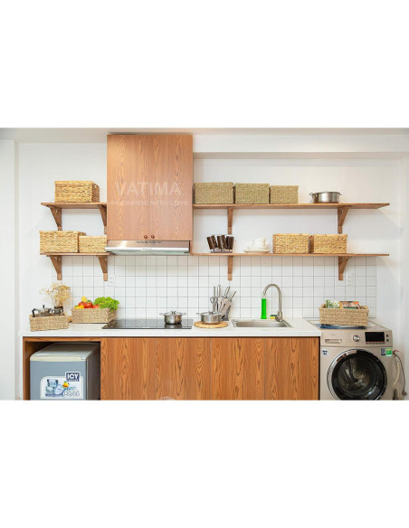 Cesta de Almacenamiento de Mimbre VATIMA 36.8x26.2x19.1cm