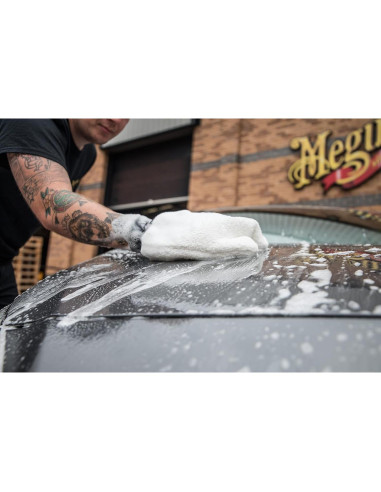 Guante de Lavado de Microfibra Meguiar's X3002, Reutilizable 25x20 cm