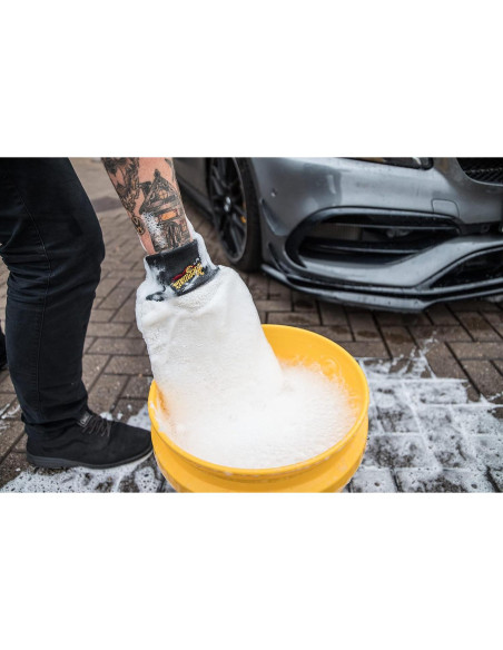 Guante de Lavado de Microfibra Meguiar's X3002, Reutilizable 25x20 cm