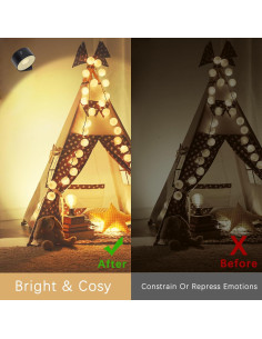 Aplique de Pared Recargable Rihvy 3 Temperaturas Dimmable 2