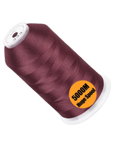 Bobina Hilo Bordado Poliester 5000M New brothread Rojo Ámbar