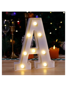 Luz LED Decorativa Letra A TEHIBIEN - Iluminación para Fiestas