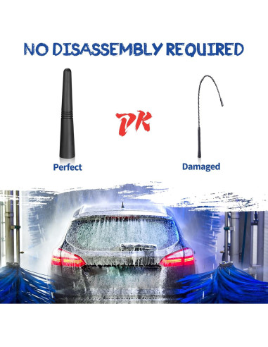 Antena de Coche Eightwood 9.14 cm Flexible AM FM