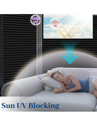 Película Blackout Niviy 30x200 cm - 100% Bloqueo Luz Solar