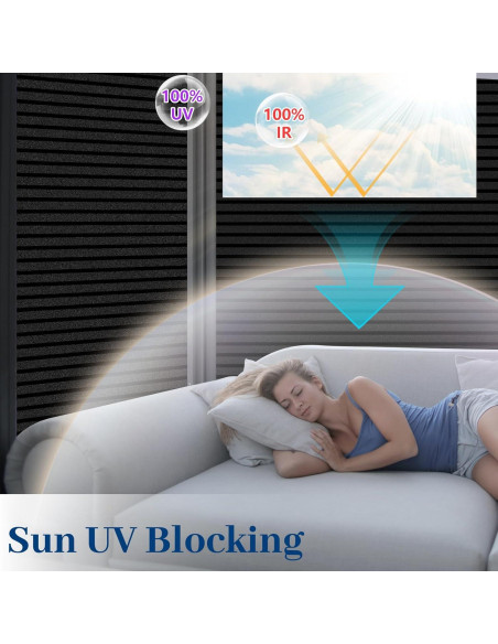 Película Blackout Niviy 30x200 cm - 100% Bloqueo Luz Solar