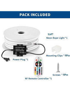 Luces de Cuerda LED Neon RGB FORT 5m con Control Remoto 2