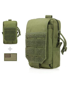 Bolsa Táctica EDC WYNEX Verde Militar Nylon 1000D 3 Bolsillos