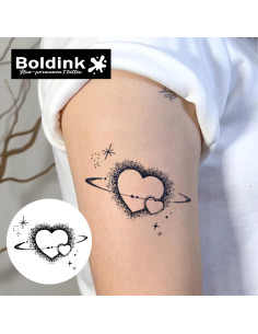 Tatuajes Temporales Boldink Halo de Amor - Impermeables 15 Días 2